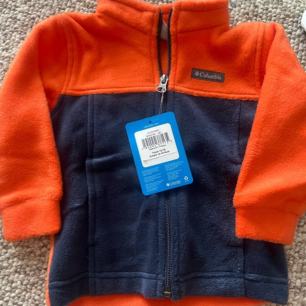 Columbia Youth Fleece Jacket in Navy